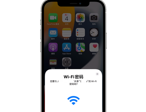 阿城苹果15维修店分享iPhone15如何共享Wi-Fi密码 