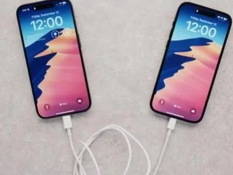 阿城苹果15维修店分享iPhone15可以给安卓充电吗 